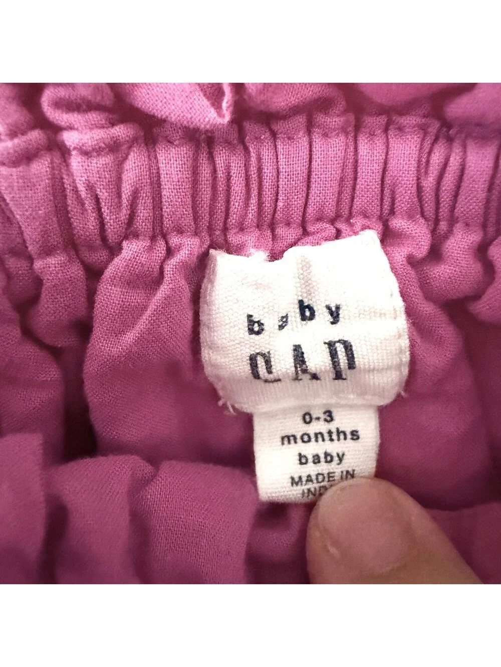 Baby Gap Magenta Ruffle Romper